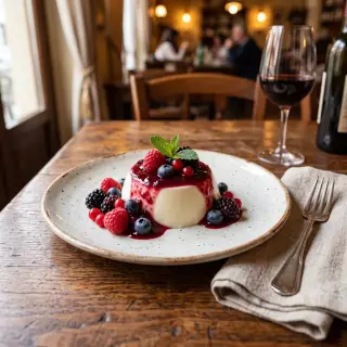 Panna cotta ai frutti di bosco